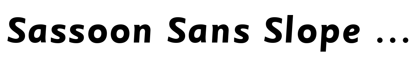 Sassoon Sans Slope Bold